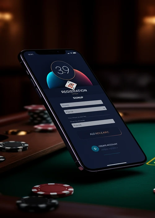 Afbeelding van het registratieformulier van Wild Robin Casino met invulvelden voor persoonlijke gegevens en bonusselectie.
